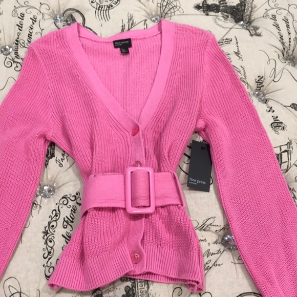 Free Press Belted V-Neck Cardigan - Picture 7 of 7